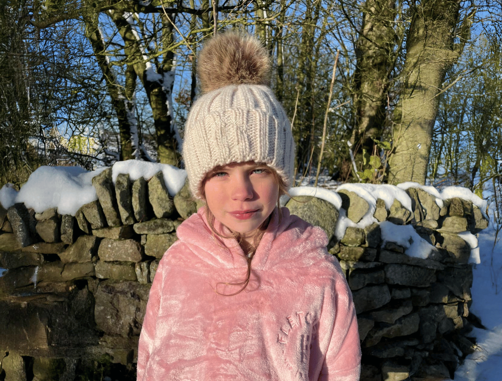 Fletchers On The Farm Knitted Bobble Hat – Kids | Products | Fletchers on the Farm